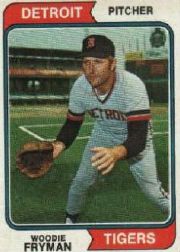 1974 Topps Baseball Cards      555     Woodie Fryman